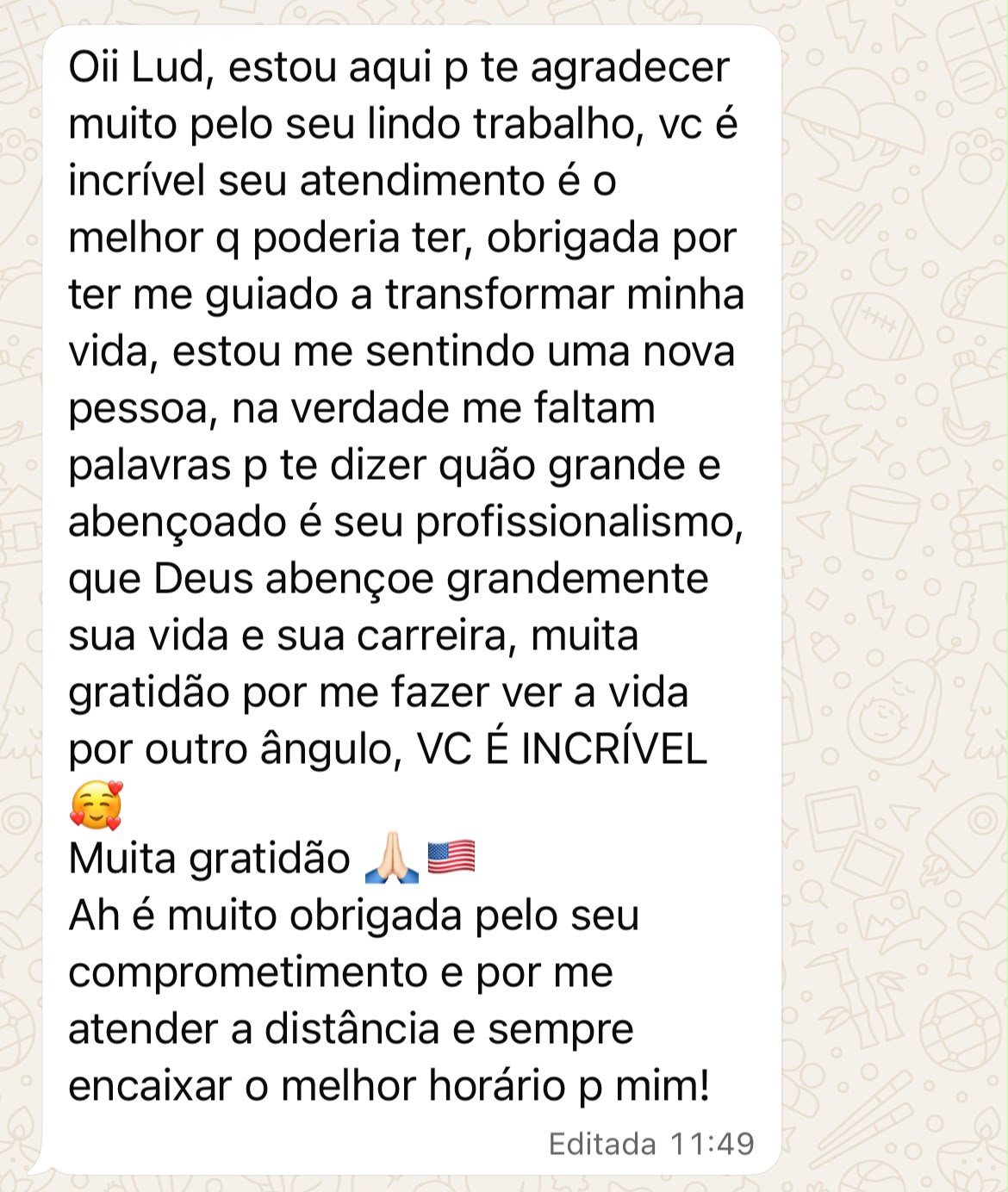 Depoimento WhatsApp